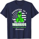 Daughter Of A Warrior Non-Hodgkin's Lymphoma Awareness T-Shirt - T-Shirt | Navy