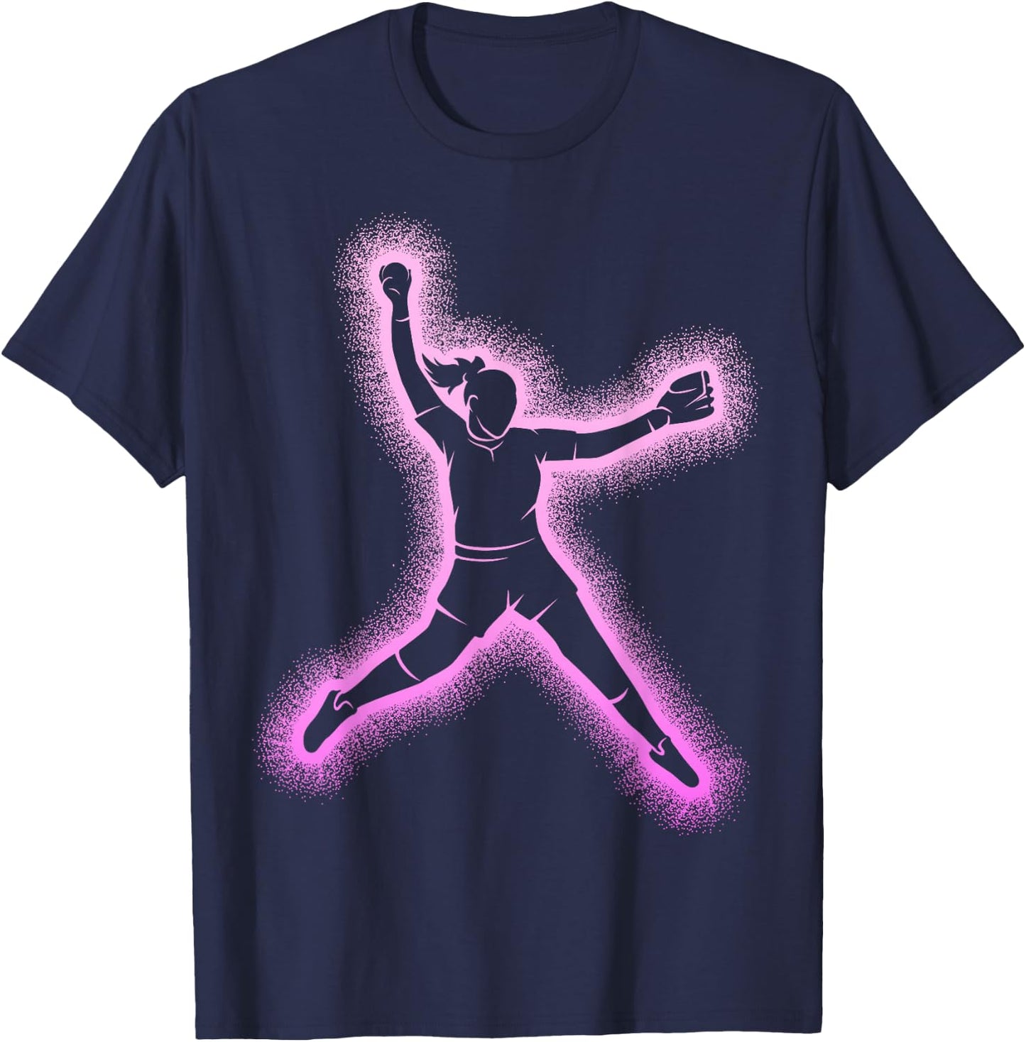 Softball Women Girls Kids T-Shirt - T-Shirt | Navy