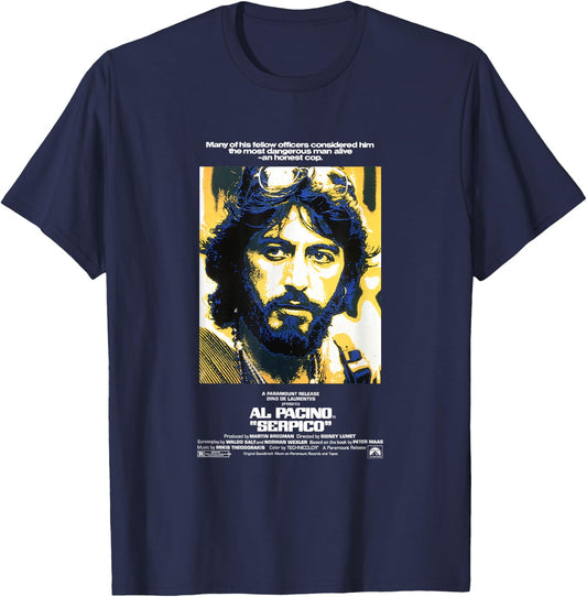 Serpico The Most Dangerous Man Alive T-Shirt - T-Shirt | Navy