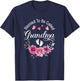 Blessed To Be Called Grandma Women Floral Decor Grandma T-Shirt - T-Shirt | Navy
