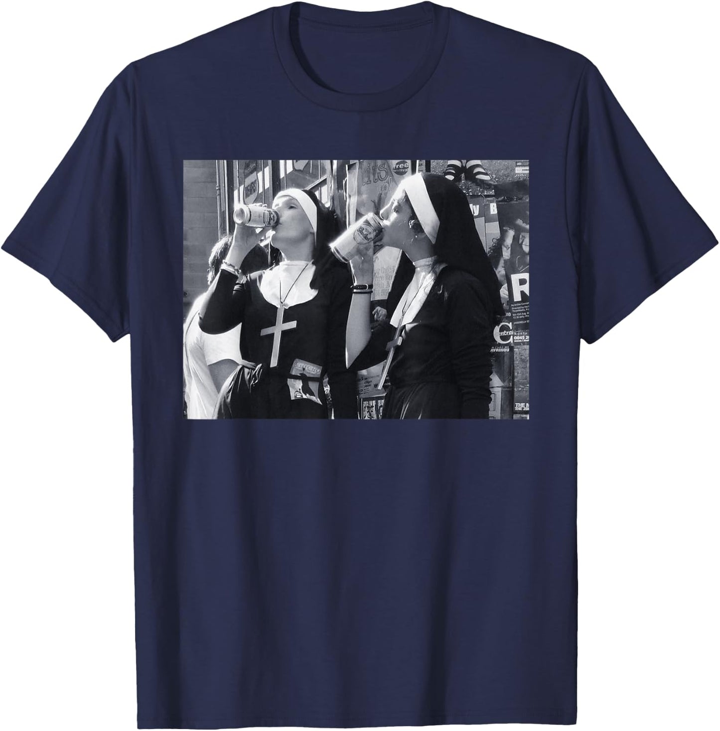 Clean Version I Soldering Digga Soldering I Nuns Drinking Beer Fun T-Shirt - T-Shirt | Navy