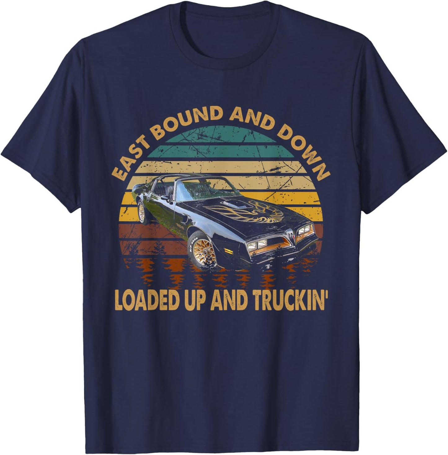 East Bound & Down, Loaded Up & Truckin' Vintage Bandit 1977 T-Shirt - T-Shirt | Navy
