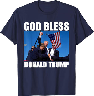 God Bless Donald Trump T-Shirt - T-Shirt | Navy