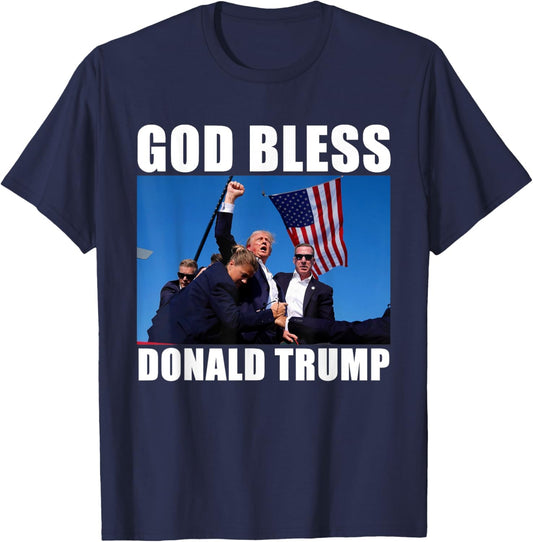 God Bless Donald Trump T-Shirt - T-Shirt | Navy