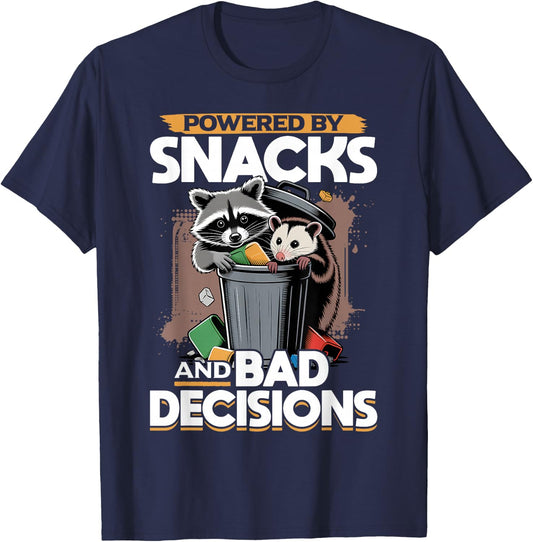 Funny Opossum and Raccoon T-Shirt - T-Shirt | Navy