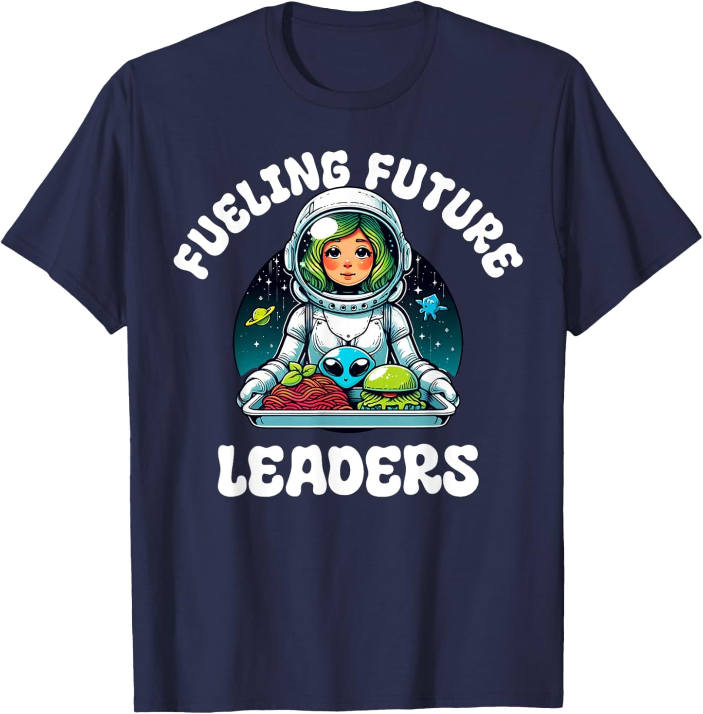 Funny Lunch Lady School Aide Appreciation Graphic T-Shirt - T-Shirt | Navy