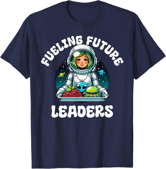 Funny Lunch Lady School Aide Appreciation Graphic T-Shirt - T-Shirt | Navy