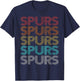 Retro Vintage Spurs T-Shirt - T-Shirt | Navy