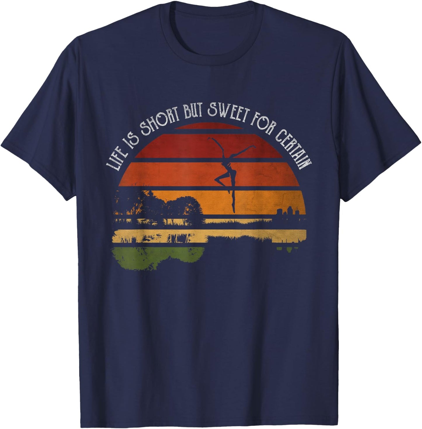 Life Is Short Funny Guitars Outfits But Sweet For Certain T-Shirt - T-Shirt | Navy