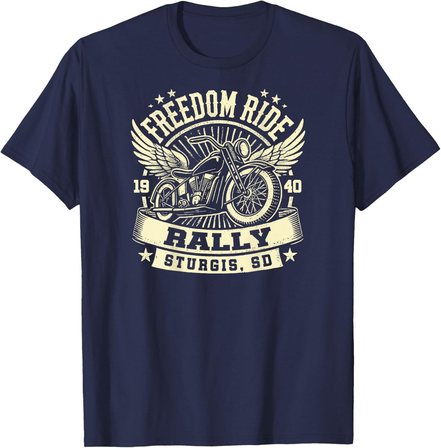 2024 Sturgis Motorcycle Rally 84th Anniversary T-Shirt - T-Shirt | Navy