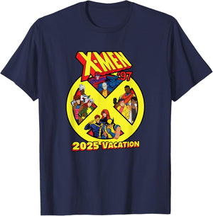 Marvel X-Men ’97 Matching Group Trip 2025 Vacation T-Shirt - T-Shirt | Navy