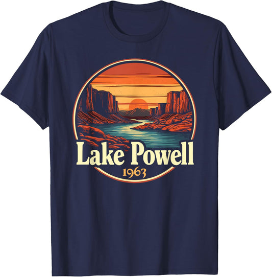 Lake Powell, Vintage Lake Powell T-Shirt - T-Shirt | Navy