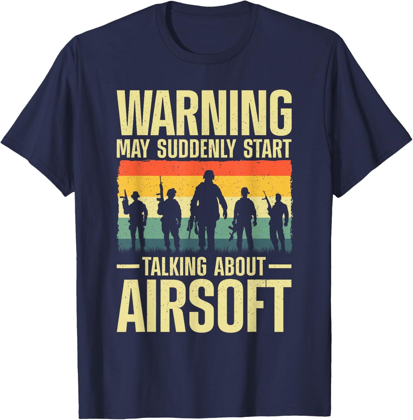 Funny Airsoft Art Women Tactical Airsoft Gun Airsoft T-Shirt - T-Shirt | Navy