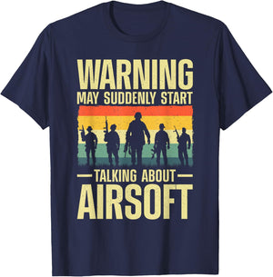 Funny Airsoft Art Women Tactical Airsoft Gun Airsoft T-Shirt - T-Shirt | Navy
