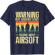 Funny Airsoft Art Women Tactical Airsoft Gun Airsoft T-Shirt - T-Shirt | Navy