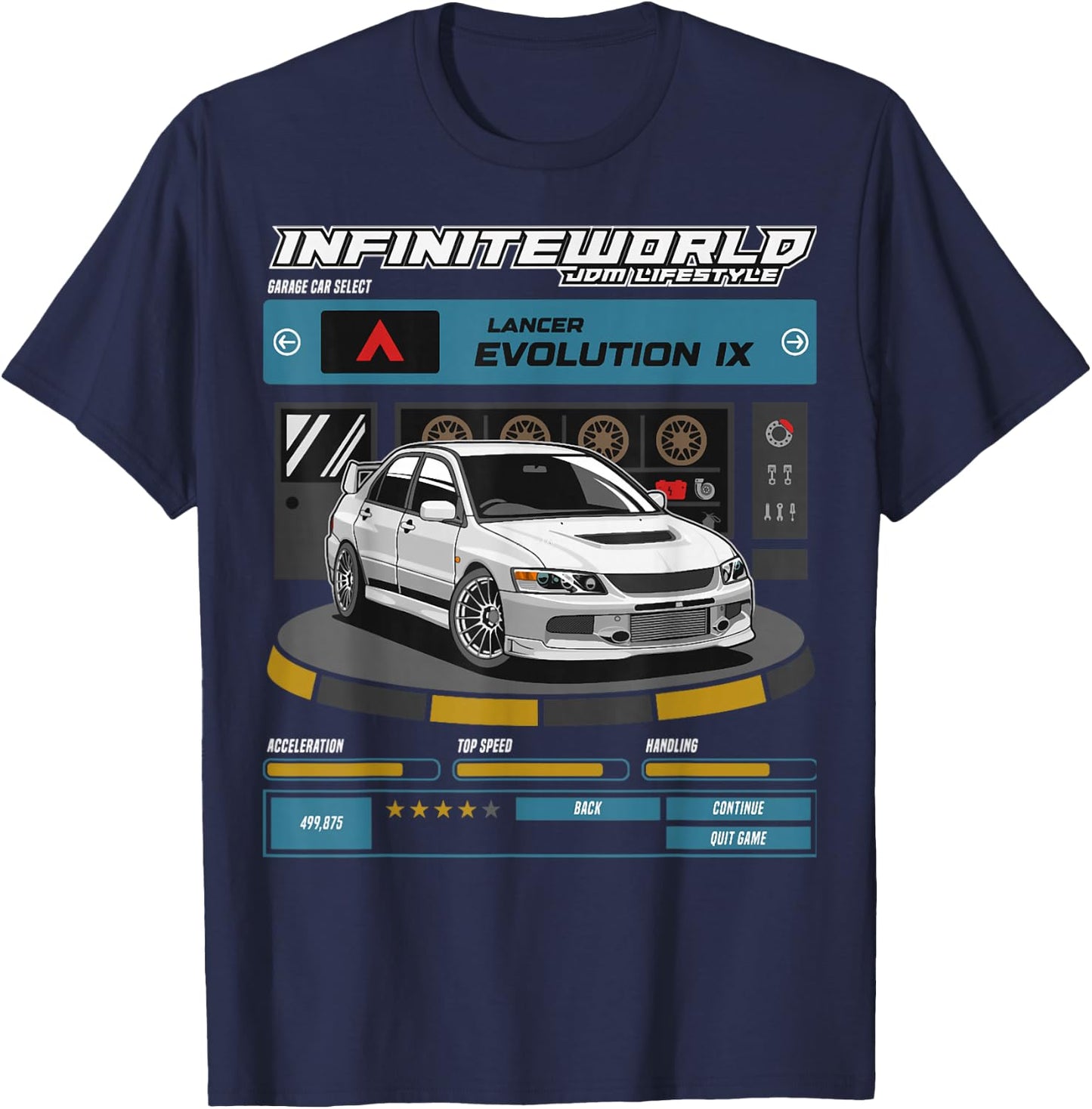 Evo9 IX T-Shirt - T-Shirt | Navy