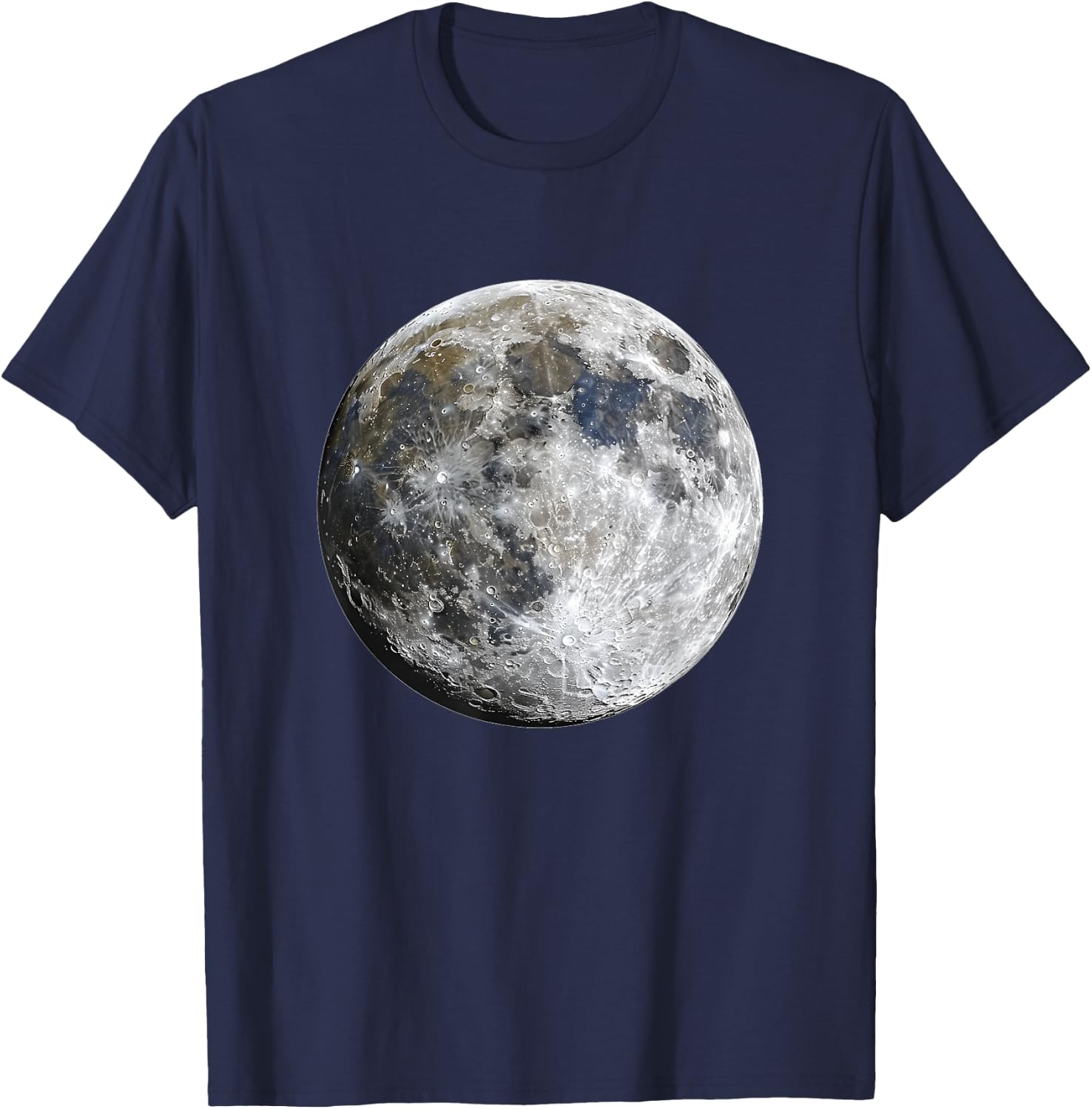 Full Moon Space Science T-Shirt - T-Shirt | Navy