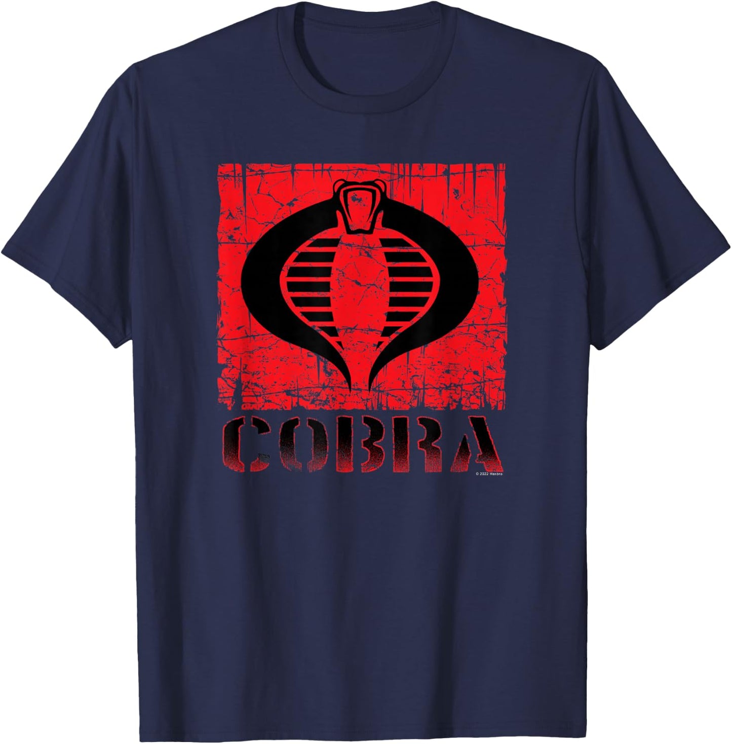 G.I. Joe A Real American Hero Cobra Command Distressed Logo T-Shirt - T-Shirt | Navy
