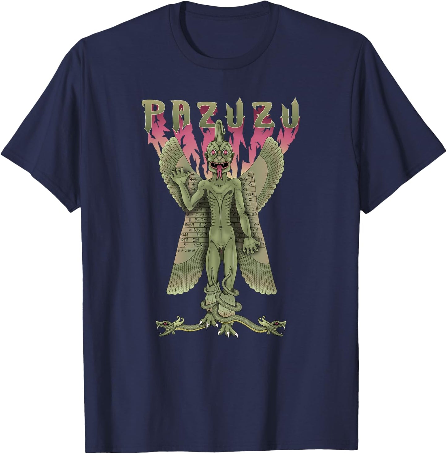 Pazuzu Anunnaki T-Shirt - T-Shirt | Navy