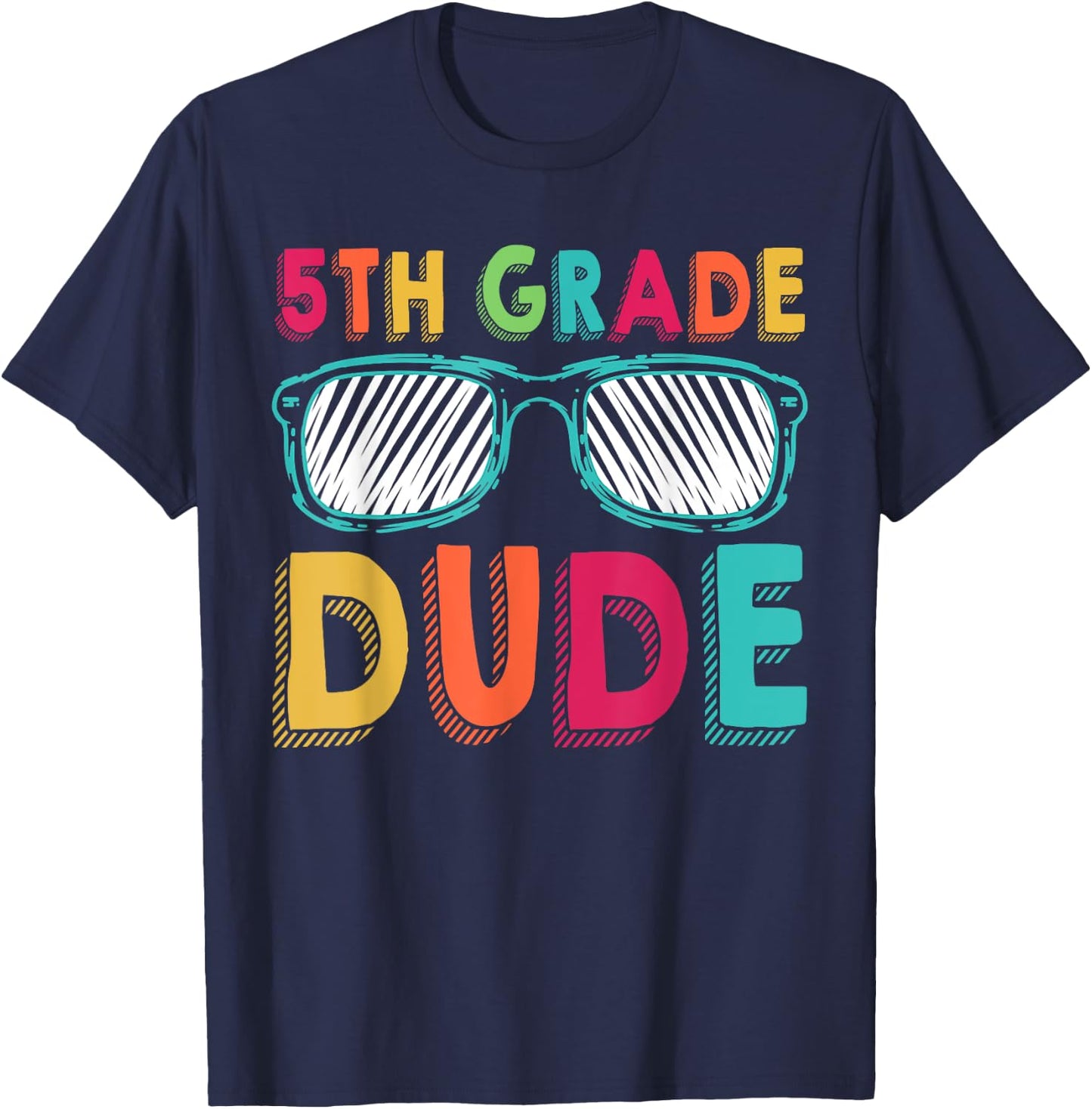 5th Grade Dude Back To School Fifth Grade student T-Shirt - T-Shirt | Navy