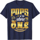 Pops Of The Notorious One Old School Hip Hop 1st Birthday T-Shirt - T-Shirt | Navy