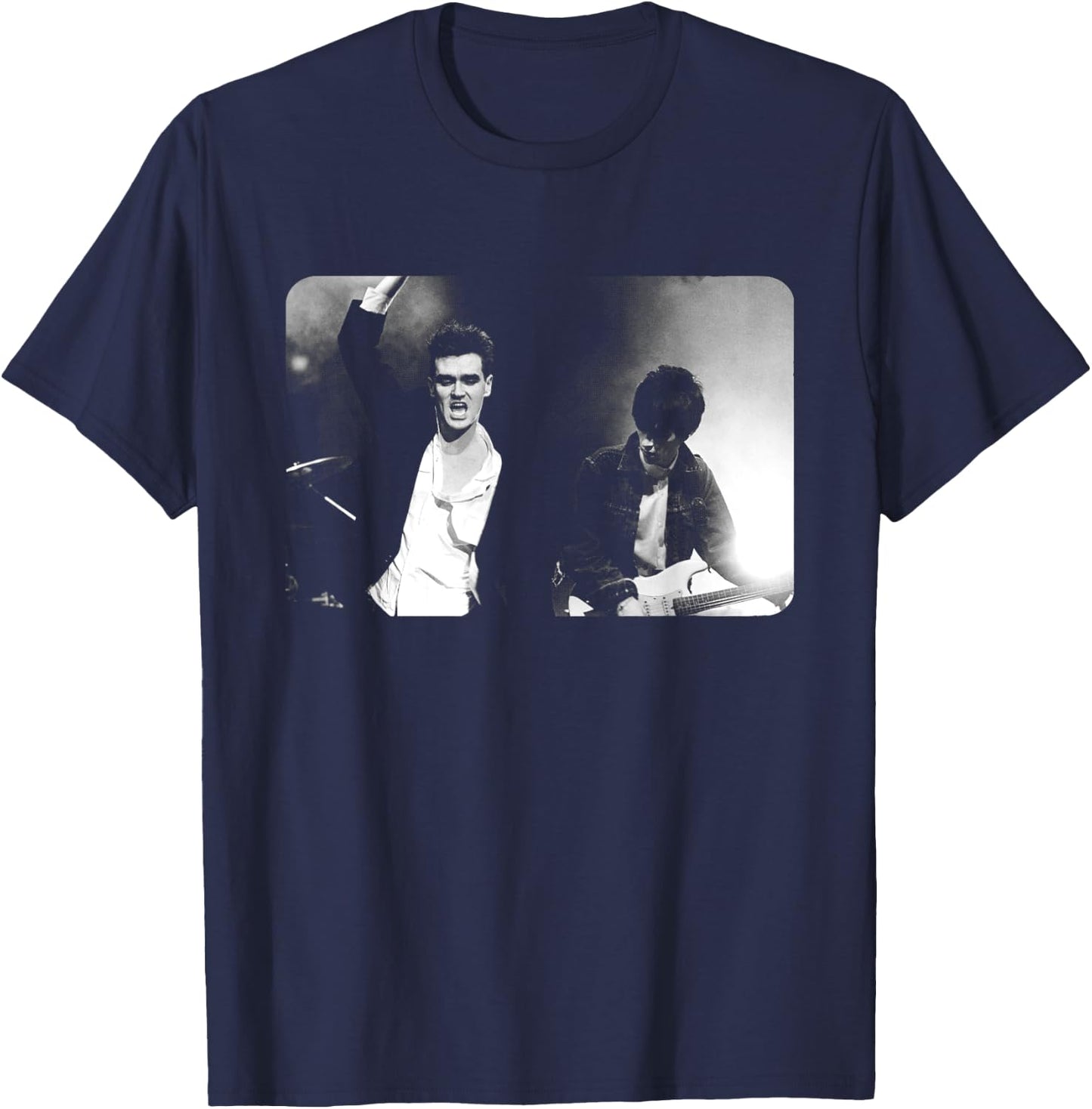 Morrissey with Johnny MARR The Smiths by Stephen Wright T-Shirt - T-Shirt | Navy