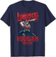 Lockwood Lumberjacks Retro Minor League Baseball Team T-Shirt - T-Shirt | Navy
