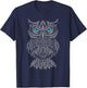 Steampunk Hipster Owl - Birds Ornithologist Animal Lover T-Shirt - T-Shirt | Navy