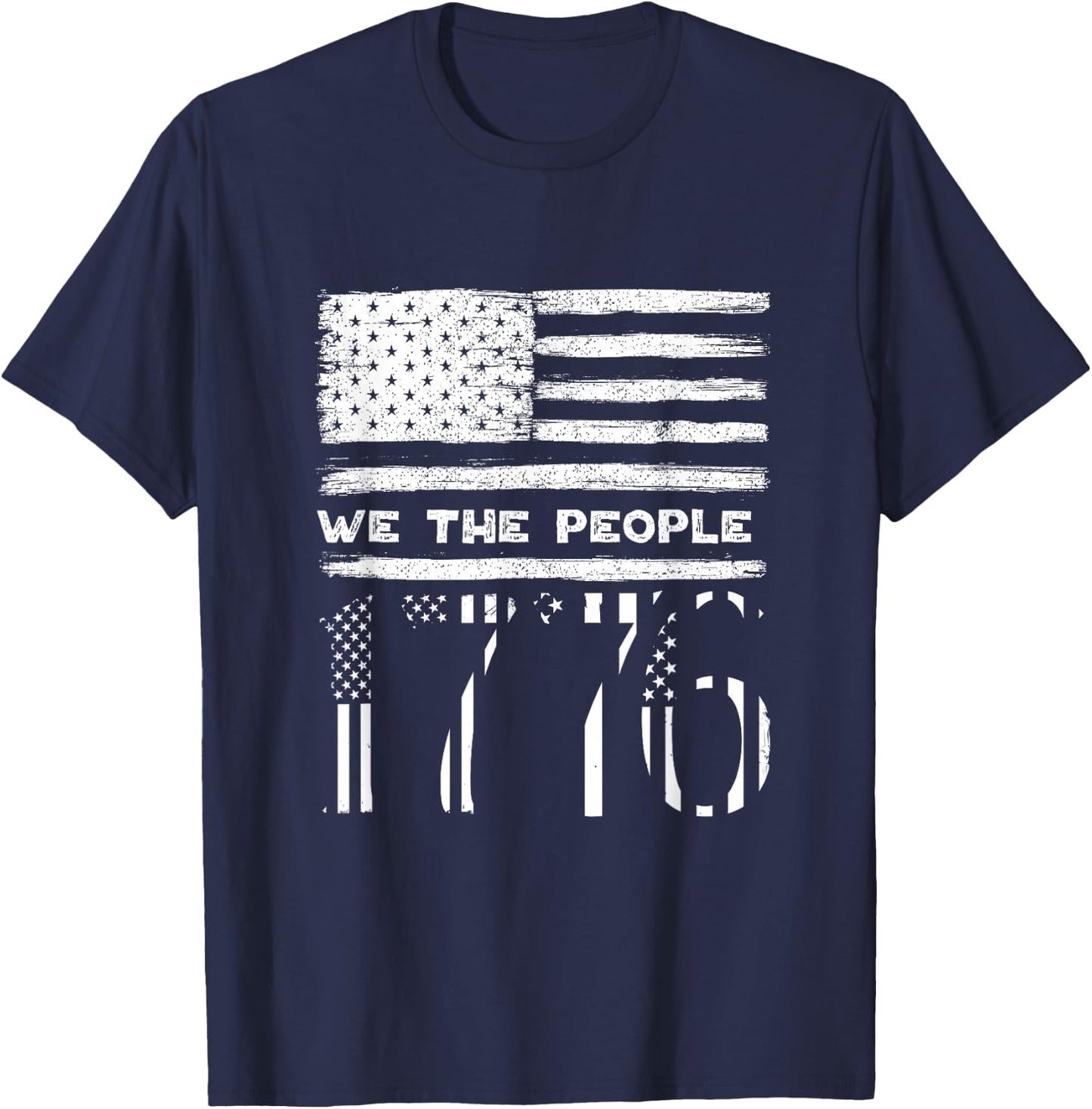 Fourth of July We the People 1776 Shirt USA Constitution T-Shirt - T-Shirt | Navy