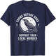 Crows Before Bros Support Your Local Murder Raven T-Shirt - T-Shirt | Navy