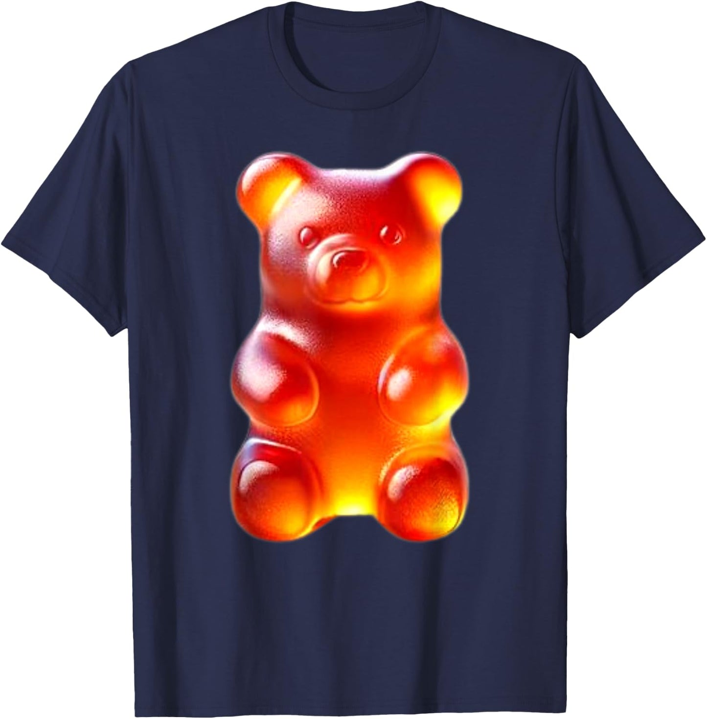 Orange Gummy Bear T-Shirt - T-Shirt | Navy