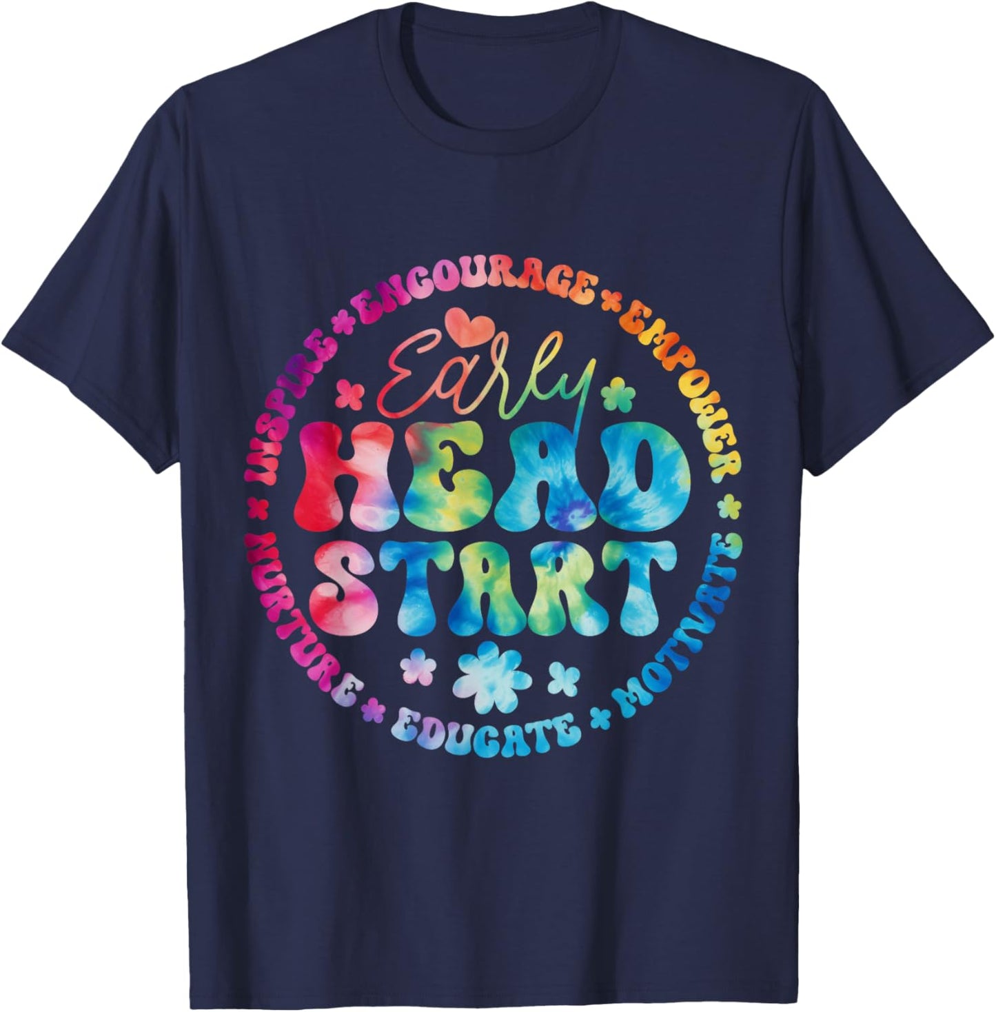 Early Head Start Squad Homeschool Teacher Headstart Women Girls Kids T-Shirt - T-Shirt | Navy