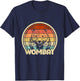 Wombat Kids Marsupial Australia Toddler Cute Retro Wombat T-Shirt - T-Shirt | Navy