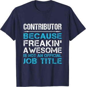 Contributor - Freaking Awesome T-Shirt - T-Shirt | Navy