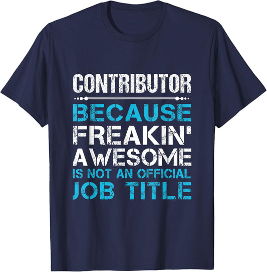 Contributor - Freaking Awesome T-Shirt - T-Shirt | Navy