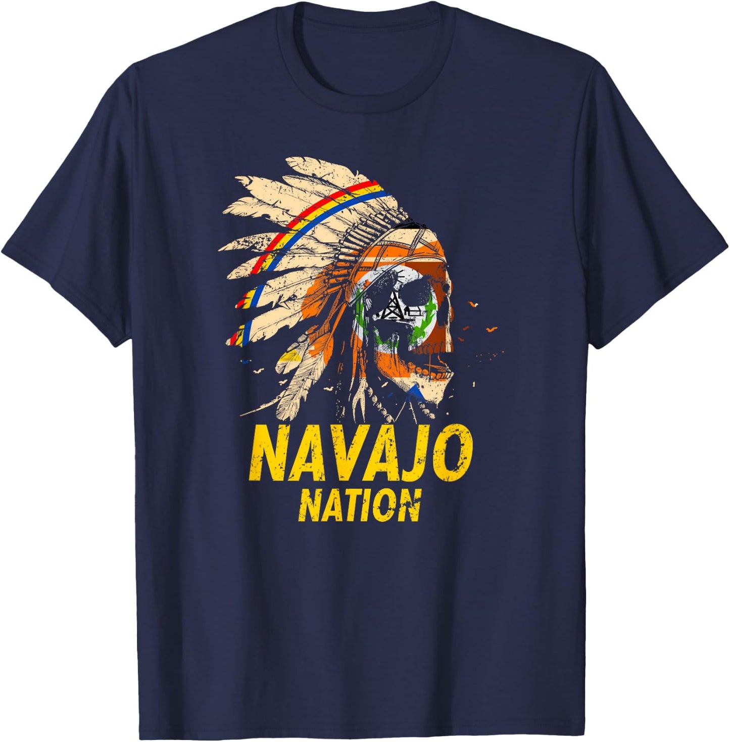 Navajo-Nation Flag: Native American Kids T-Shirt - T-Shirt | Navy