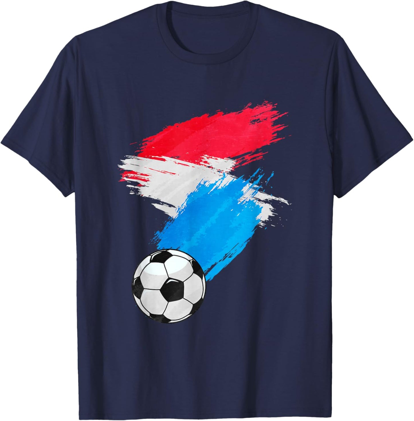 Luxembourg Soccer Football Flag T-Shirt - T-Shirt | Navy