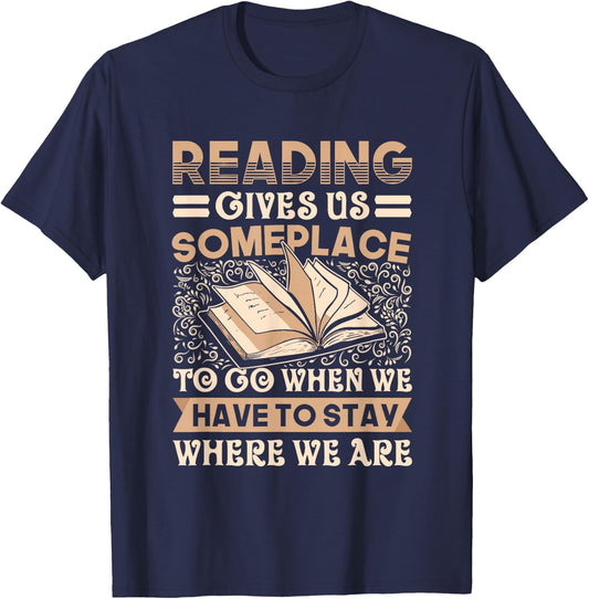 Librarian Themed Book Club Reading Book Lovers Literature T-Shirt - T-Shirt | Navy