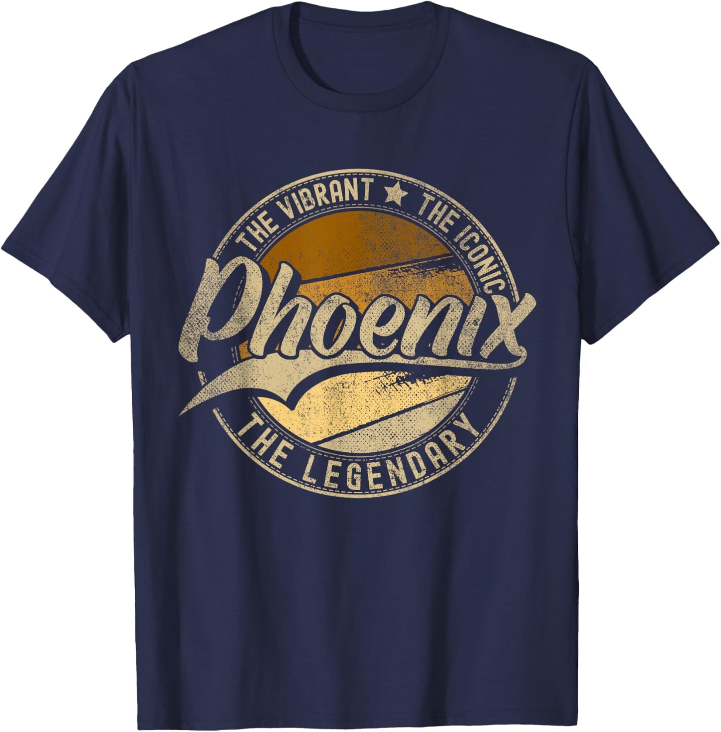Phoenix AZ | Arizona | Vintage Distressed T-Shirt - T-Shirt | Navy