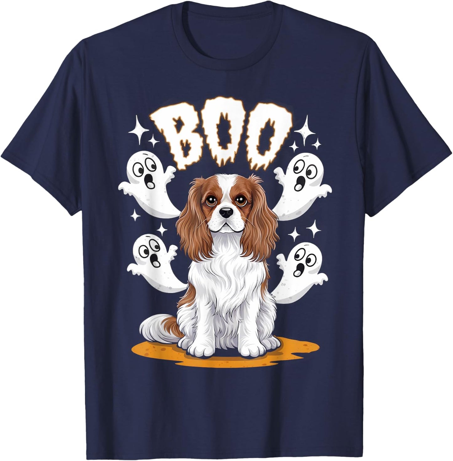 Cavalier King Charles Spaniel Halloween Costume T-Shirt - T-Shirt | Navy