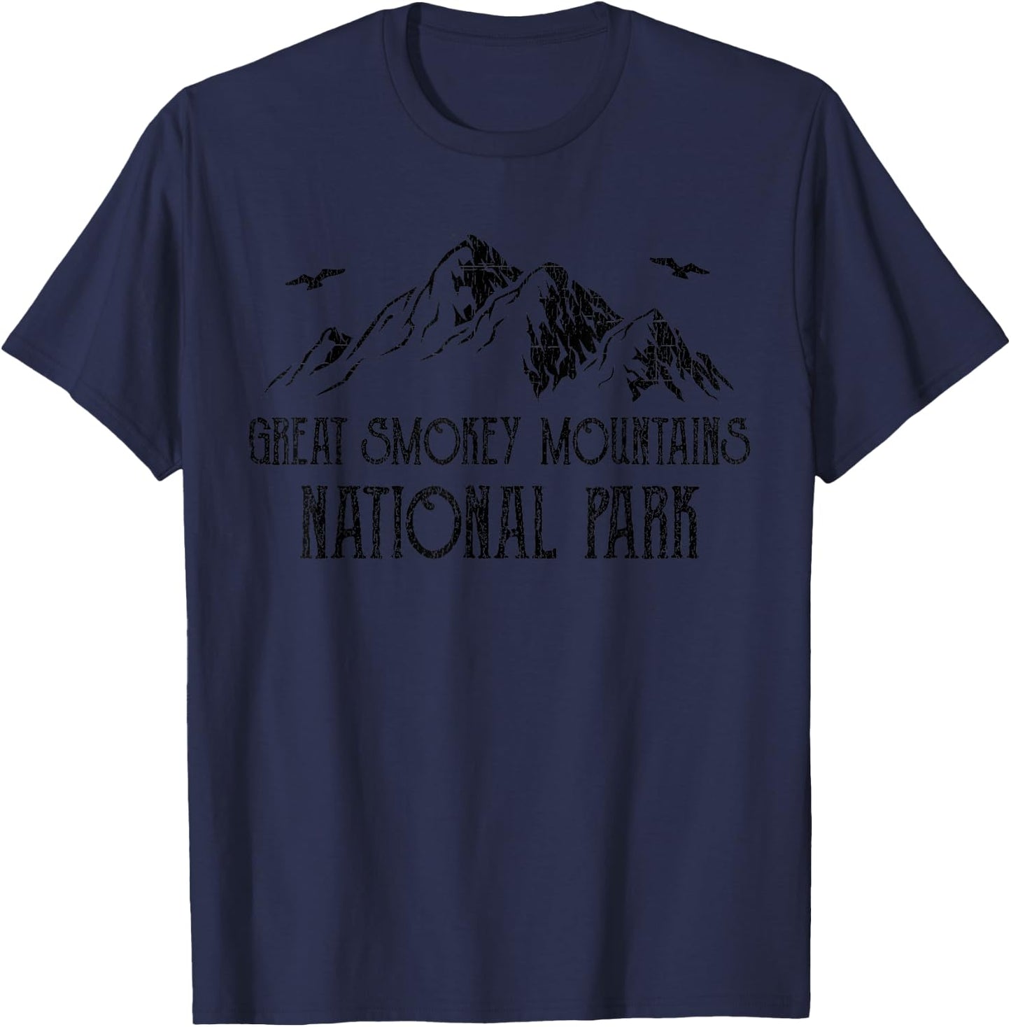Great Smokey Mountains National Park Vintage Tennessee T-Shirt - T-Shirt | Navy