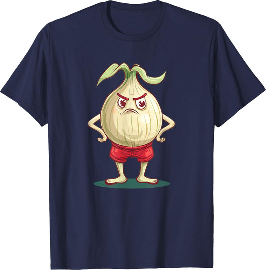 Pretty Onion Shorts Costume for Vegetable Lovers T-Shirt - T-Shirt | Navy