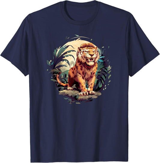 Saber Tooth Tiger - Sabre Tooth Tiger T-Shirt - T-Shirt | Navy
