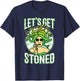 Lets get stoned medusa T-Shirt - T-Shirt | Navy