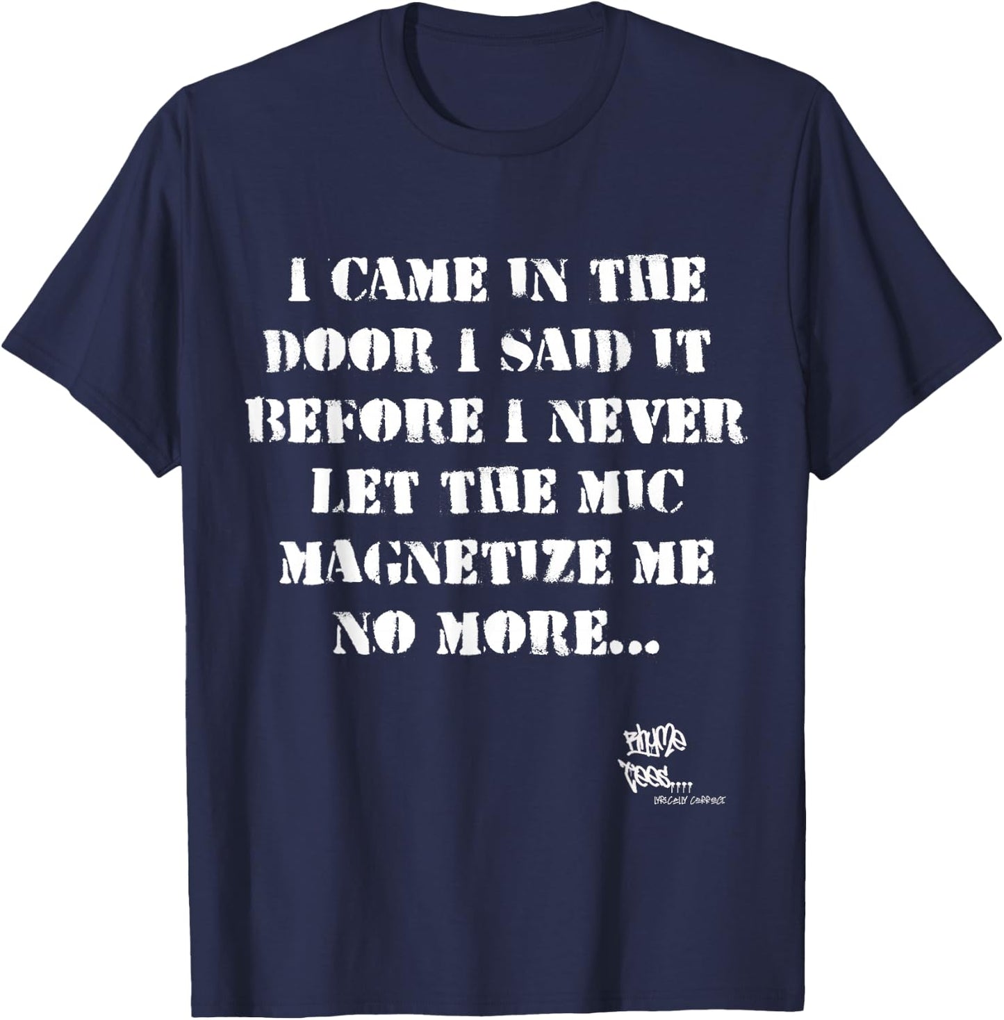 Old School Rap Hip HOP Merch Eric Quote President 80's T-Shirt - T-Shirt | Navy