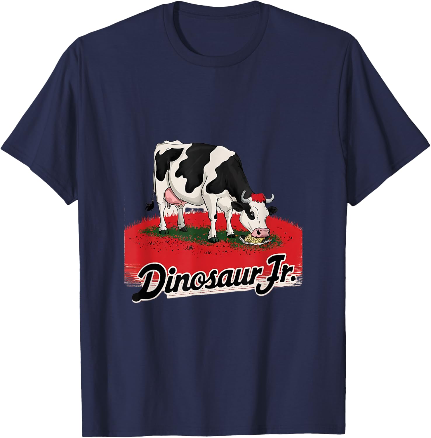 Dinosaur Jr. Funny Cow T-Shirt - T-Shirt | Navy