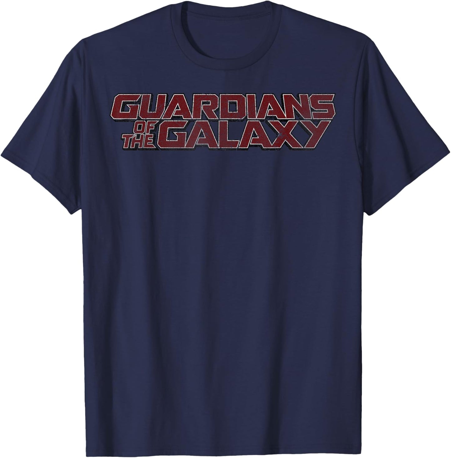 Marvel Guardians of The Galaxy Classic Bold Red Logo Small T-Shirt - T-Shirt | Navy