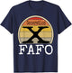 Generation X FAFO Gen X Humor Funny Saying Retro Sarcasm T-Shirt - T-Shirt | Navy