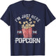 Im Just Here For The Popcorn T-Shirt - T-Shirt | Navy