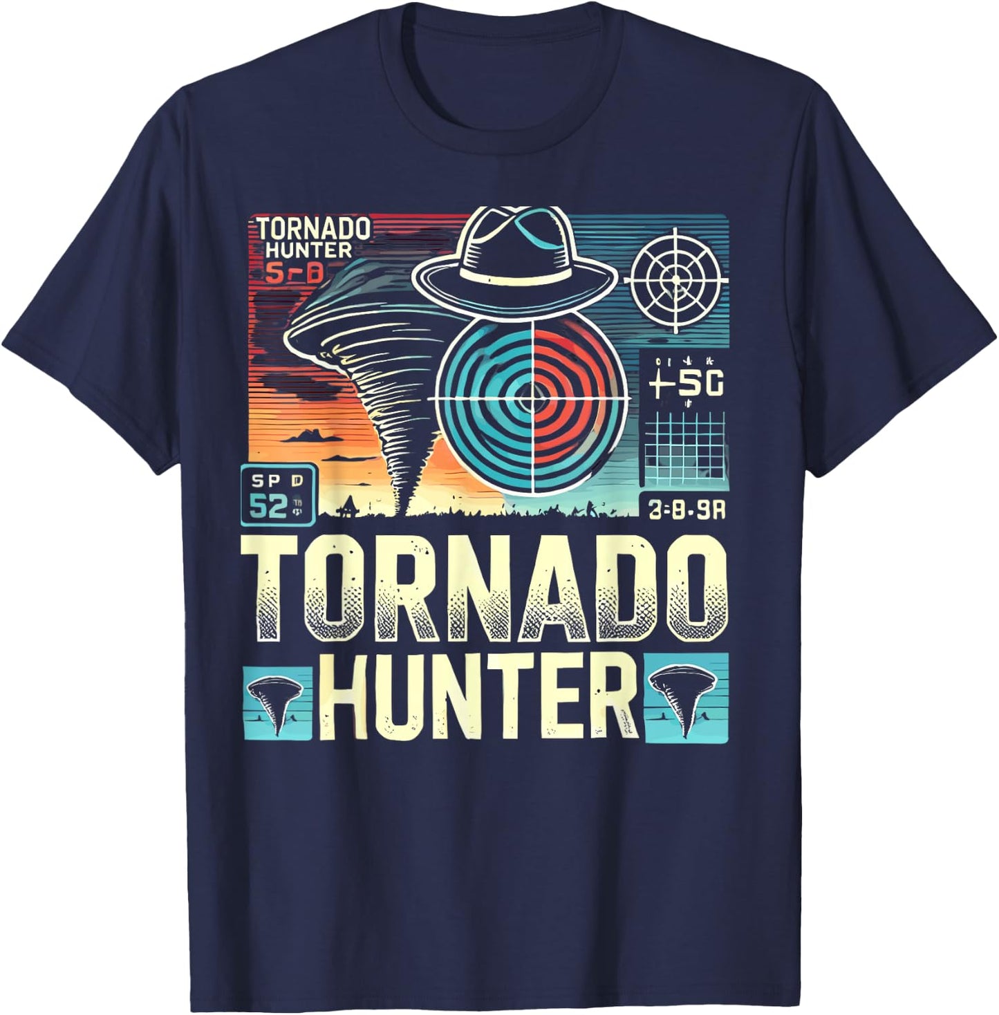 Tornado Costume Tornado Chasers Storm Hunter Storm Tornado T-Shirt - T-Shirt | Navy